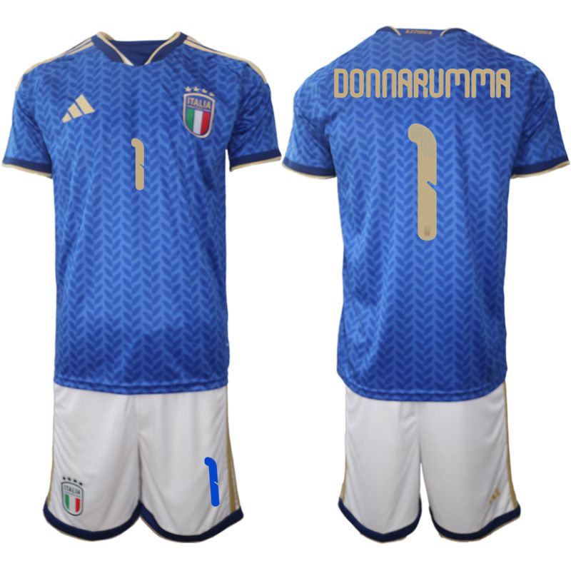 Men 2026 World Cup National Team Italy home blue #1 Soccer Jersey 01